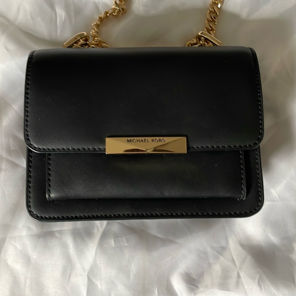 Michael Kors Black Leather Bag Jade